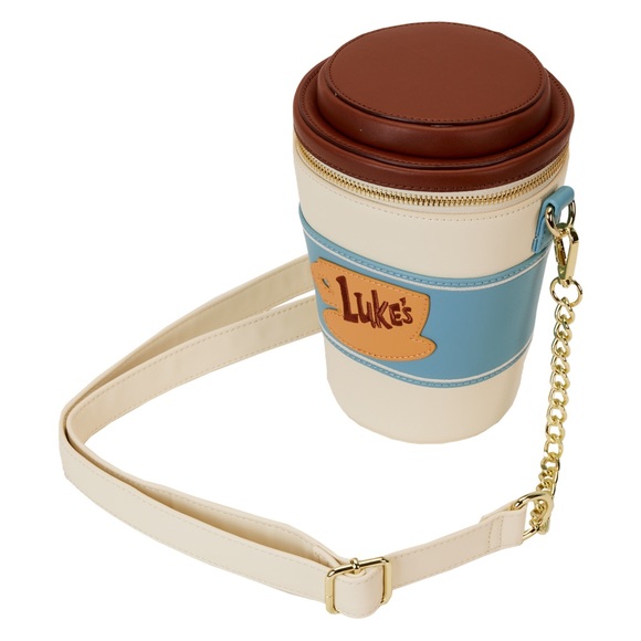 Gilmore Girls Luke's Diner To-Go Coffee Cup Figural Crossbody Bag - Picture 15 of 16